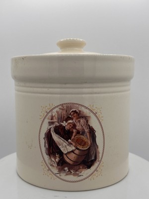 Vintage General Mills Washburn Crosby   2.5 Qt Canister Cookie Jar Cottage Core