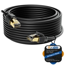 Cat 7 Ethernet Cable 25 Feet SFTP 10Gbps 600Mhz RJ45 LAN Network Cord