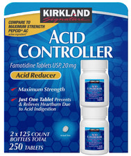 Kirkland Acid Controller 250 ct Famotidine 20 mg Compare to Pepcid AC Exp: 12/26