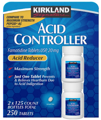 Famotidine Acid Controller 20 mg  250 Tablets Compare to Pepcid Exp: 09/27