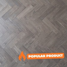 💍 Sample* 18mm Sterling Silver Oak Herringbone Parquet Engineered Wood Flooring
