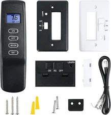 Gas Fireplace Remote Kit for Millivolt Gas Valve,with Remote Control Thermostat,