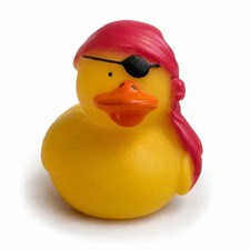 BUY 1 GET 1 FREE Pirate Rubber Duckie with Red Head Bandana