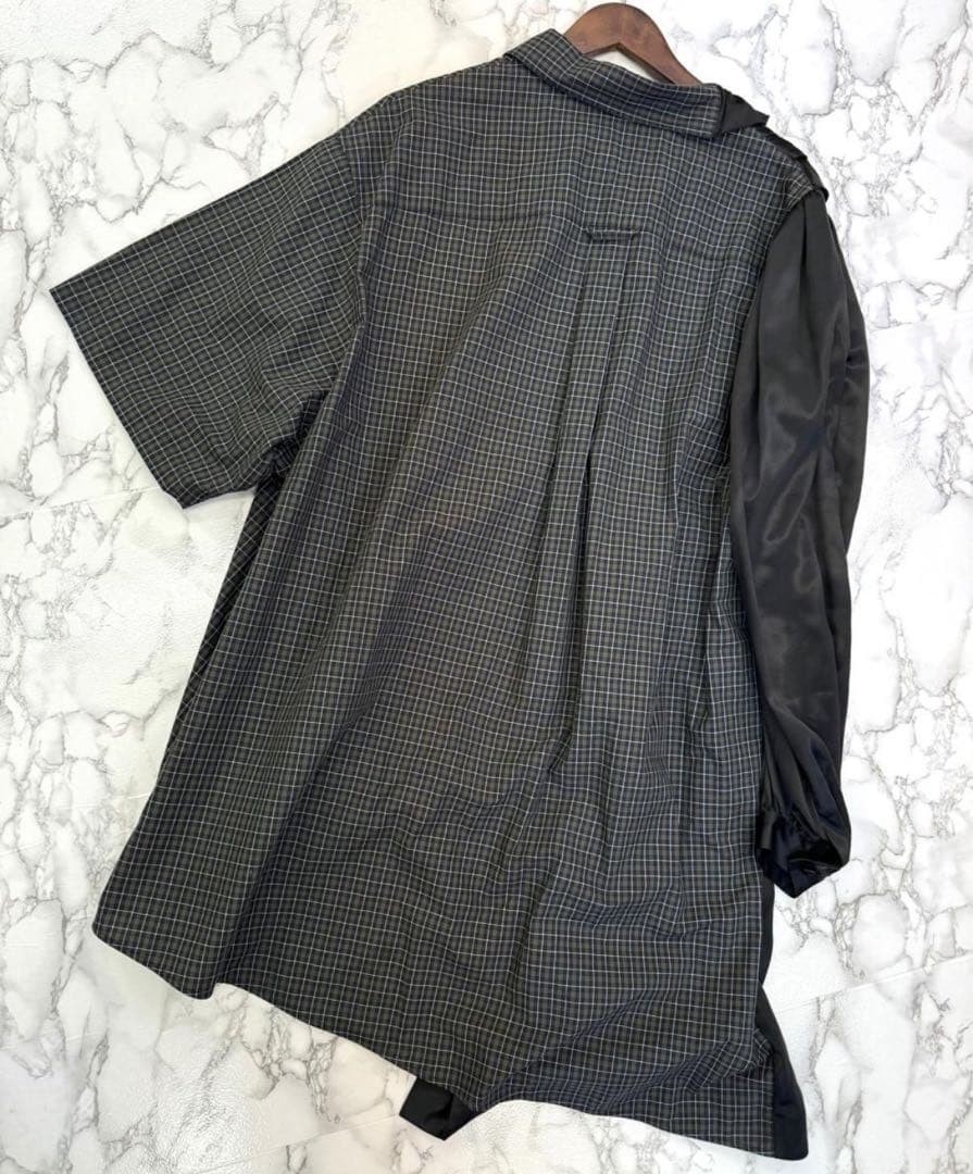 USED BALENCIAGA SILK CHECK DRESS VERYGOOD thumbnail 2