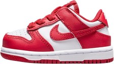 Toddler's Nike Dunk Low White/University Red-White FB9107 119 