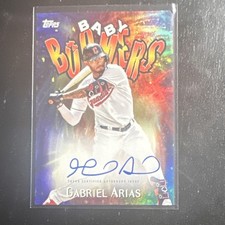 Topps 2023 Archives Baby Boomers Autograph Gabriel Arias Guardians #98BB-GA