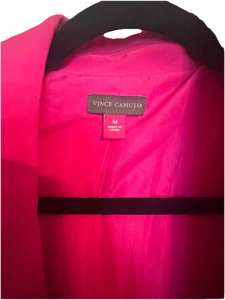 Blazer Rosa Fushia Brillante Talla Mediana Mujer Chaqueta Negocios Informal Foto 2 de 2