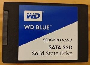 SSD, WD Blue, 500GB, 3D NAND, SATA/SSD