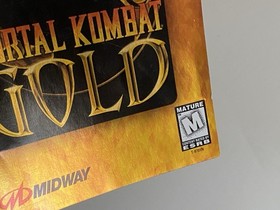 Mortal Kombat Gold Sega Dreamcast Complete Game Yellow Disc Case Manual MK 4 MK4