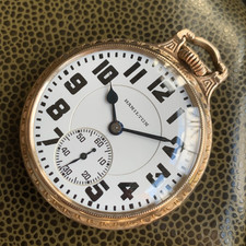 1928 Hamilton Grade 992 16S 14K Gold Filled BOC Railroad Pocket Watch