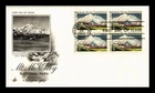 DR JIM STAMPS US COVER MOUNT MCKINLEY ALASKA NATIONAL PARKS FDC BLOCK OF 4