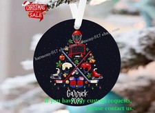 Hockey Tree Christmas Ornament, Personalized Ornament, Personalized Ornament,...