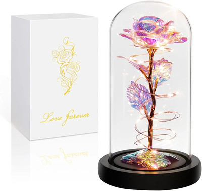 Eternal Rose Multi Color, 3 AAA Batteries, Valentine's Gift For Her