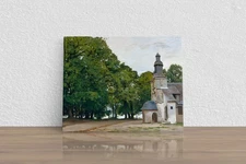 Claude Monet "The Chapel Notre-Dame de Grace a" Canvas Print Wall Art Home Decor