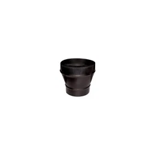 Imperial BM0059 Black Stove Pipe Flue Increaser, 24 Gauge, 5 x 6 In. - Quantity