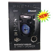 Portable Karaoke Bluetooth Speaker 8" LED Mic Wireless PA System Party FM