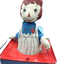 vintage Schylling Raggedy Ann Andy Jack in the Box 1990