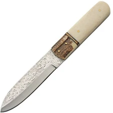 Rite Edge EIvy Fixed Knife 4.5" Stainless Full Tang Blade - Stag Handle 203514