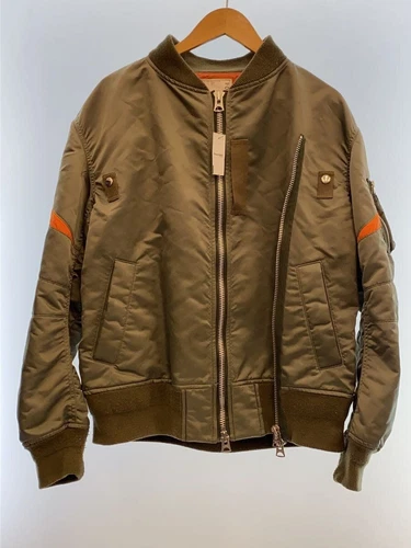 giacca militare sacai MA 1 BOMBER 20SS 3 nylon kaki 20 02304M usata