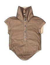 ALEXANDER MCQUEEN SS1997 Mesh Layered Sleeveless Shirt Black Orange Size 38