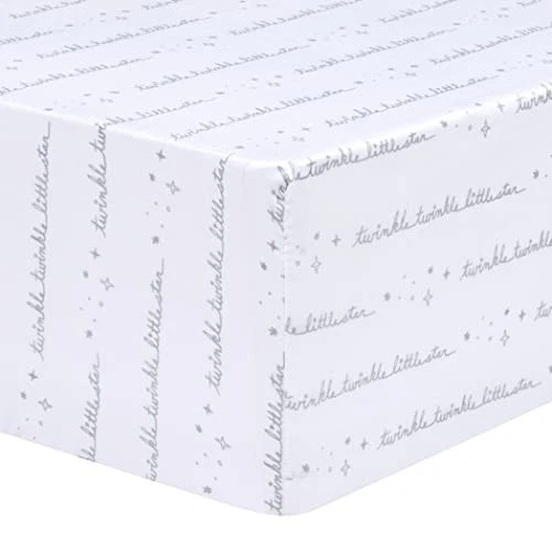 Paquete de 2 Sábanas Ajustables de Microfibra para Cuna, Se Adapta a Colchón Cuna Estándar Celestial Foto 3 de 4