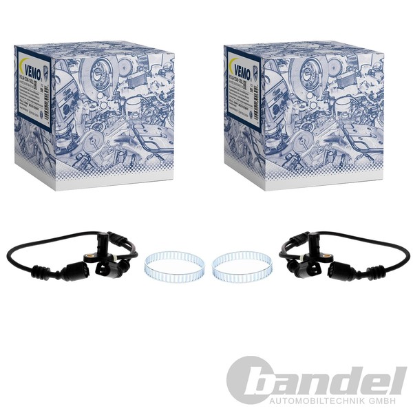2X Vemo ABS-SENSOR Raddrehzal Vorne Passend FüR Ford Galaxy Seat Alhambra VW-image