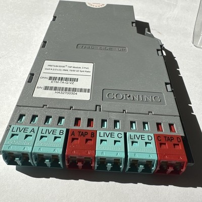 Corning ETM-7A-Q Pretium Edge TAP Module 2-Port Conf A (LC-LC) OM4 70/30 Split 