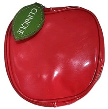 Vintage Clinique Red Apple Cosmetic Bag Limit...