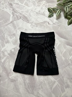 Womens X-BIONIC The Trick Running Shorts Athletic Compression Italy Black Size M