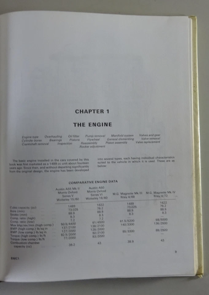 Taller Manual BMC Autobook One Austin/ Morris/ Riley / Wolseley 10/1966 - Imagen 3 de 3