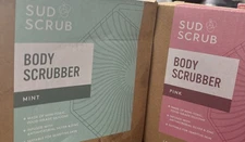 Sud Scrub Body Scrubber Pink & Mint