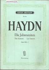 HAYDN Joseph Die Jahreszeiten The seasons Les Saisons Chant Piano [Broché]