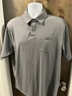 Under Armour Polo Shirt Mens Large Gray Logo Athletic Short Sleeve Heat Gear