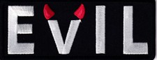 Evil Patch With Devil Horns - 3x1.5 inch 69 