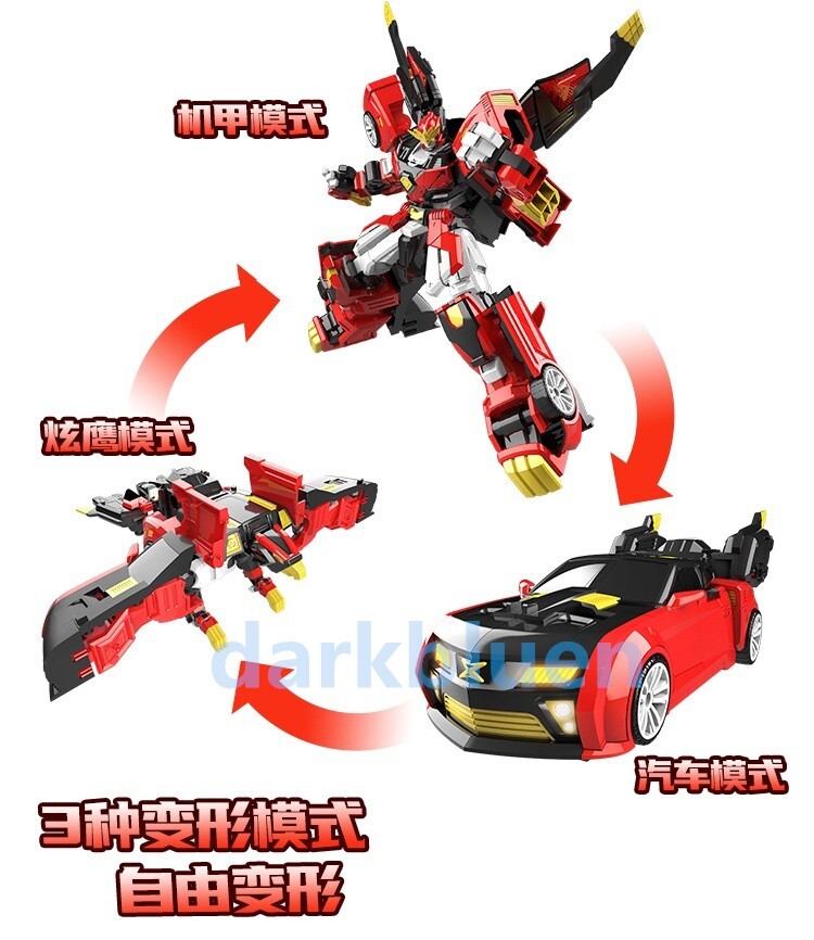 Miniforce Super Dino 7 Ranger TRI HAWK KING Transforming Robot