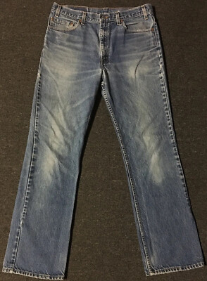 Vtg Levis 517 Faded Distress Boot Cut Jeans 34 USA 80s 90s Grunge 