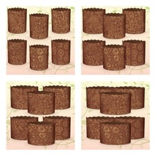 6pcs Baking Paper Molds for Easter Bread Cakes Panettone Paska