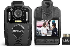 BOBLOV KJ25 2K Body Camera Audio Video Record Policde Camcorder Law Enforcement