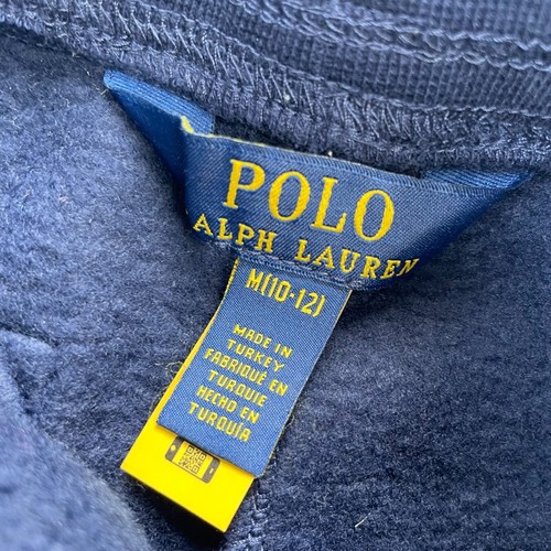 Polo Ralph Lauren Pants Boys Medium Blue Jogger Tapered Sweatpants Drawstring - Picture 4 of 9