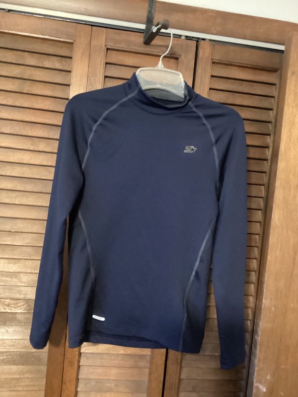 Men's Dri Star Long Sleeve Sport Pullover S(34-36) Navy