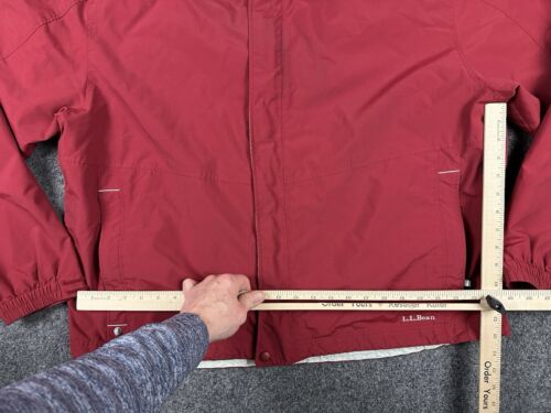LL Bean Men's 2XL Nylon 3 in 1 Full Zip Jacket System 0BCY9 Red Hooded Coat - Picture 7 of 12