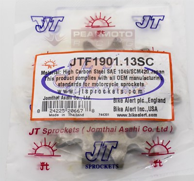 JT Sprockets - JTF1901.13 - Steel Front Sprocket, 13T Lightweight