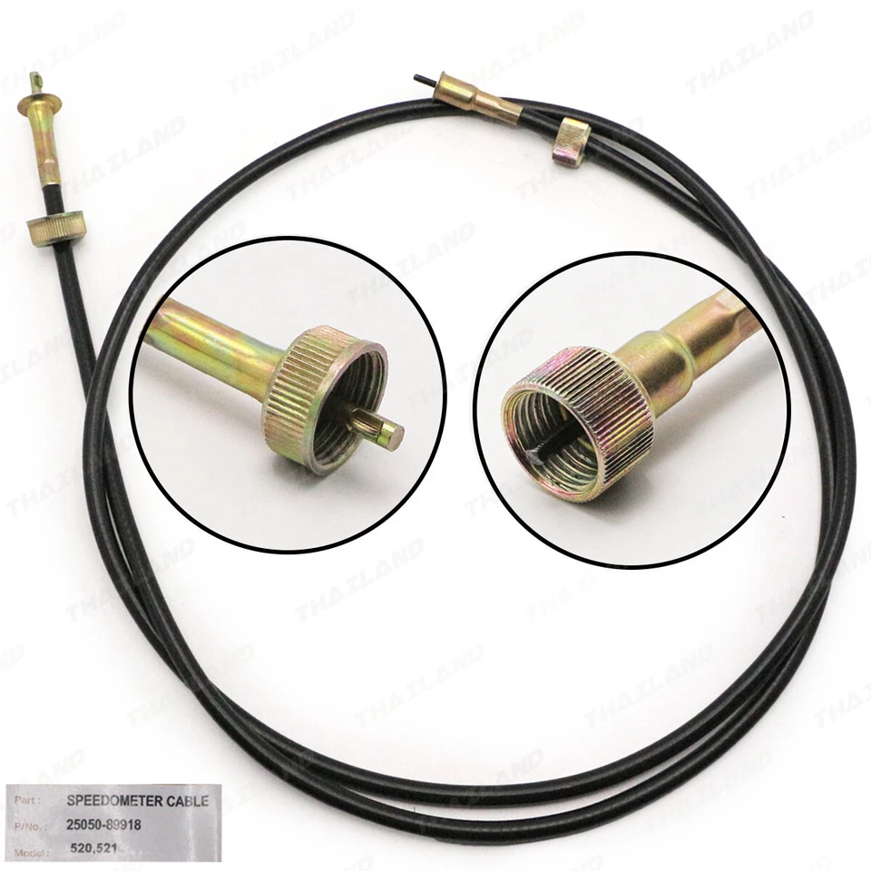 For Nissan Datsun 520 521 Pickup Truck 1965 '72 Speedometer Cable Speedo Black - Image 4 of 4