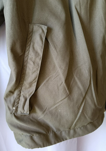 Vintage Ultra Club Collection Jacket Windbreaker Hood Tan And Black Men's XL - Picture 5 of 24