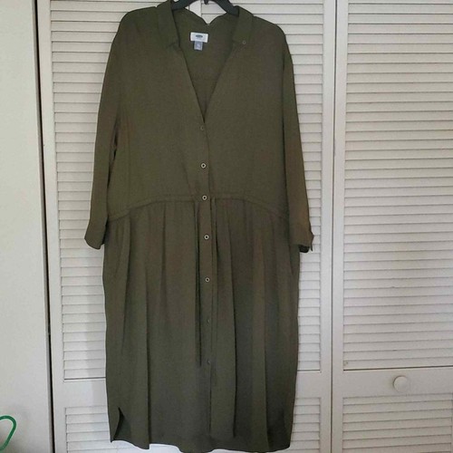 Old Navy olive green Long sleeve dress 