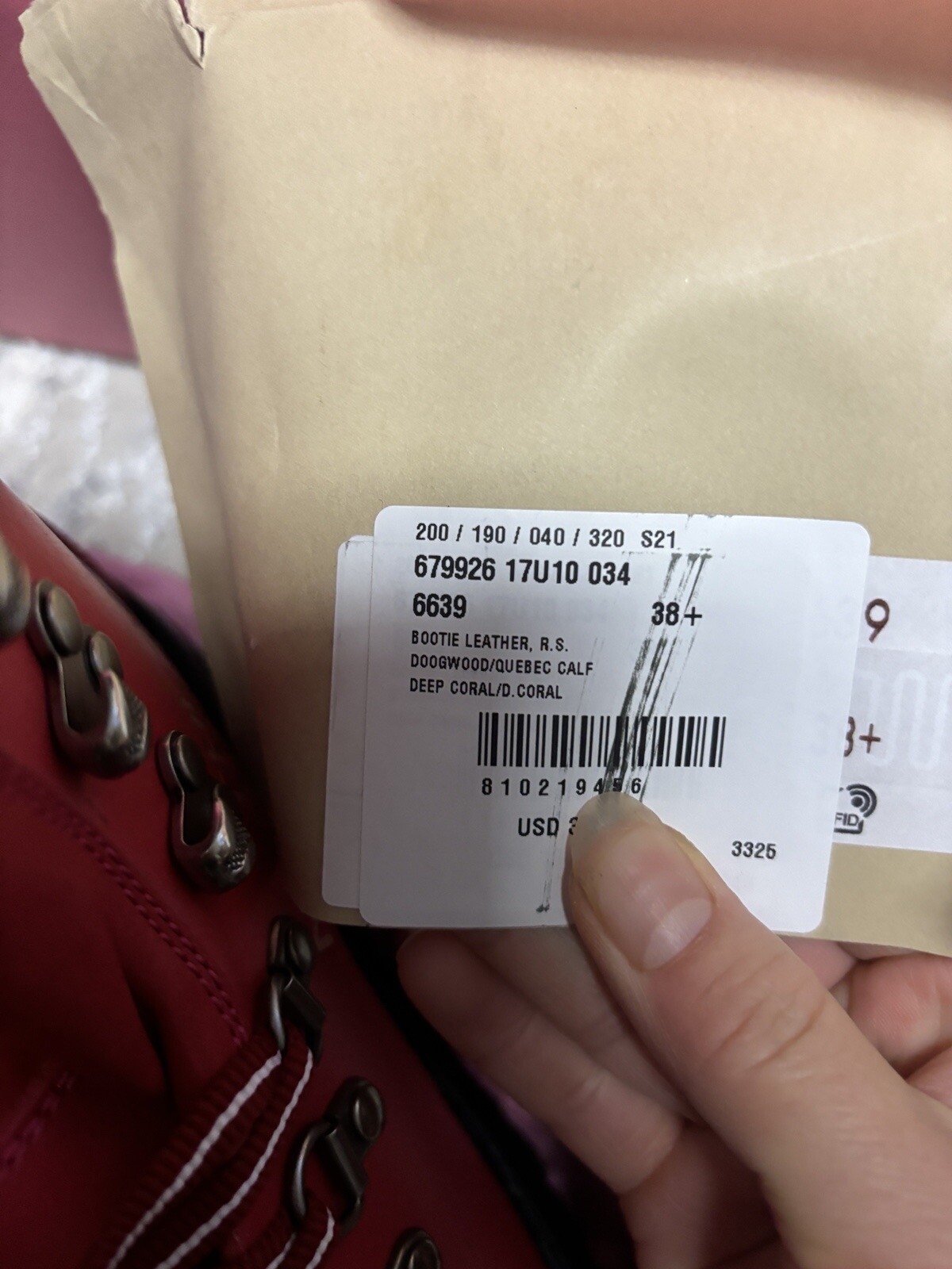 Women Gucci X north face leather hiking boots size 8.5 made in Italy Red Color image 7