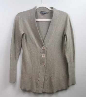 Repeat Wool, Silk & Cashmere Cardigan Sweater Sz 40/M Beige