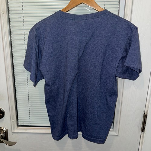 Alore T-Shirt Herren M Meliert Blau Blanko Made in USA Vintage - Bild 5 von 9