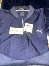 PUMA GOLF CLOUDSPUN Stlth Golf 1/4 Zip Pullover Mid Layer XXL Navy Blue
