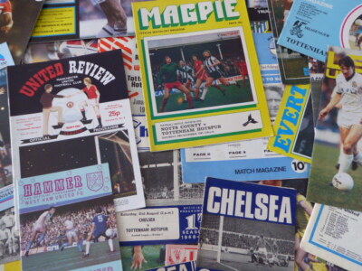 TOTTENHAM HOTSPUR AWAY PROGRAMMES